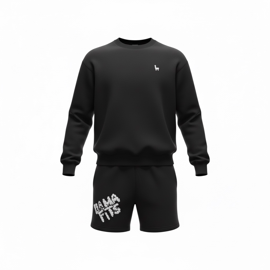 Famous Crewneck & Shorts - Llama Fits LLC